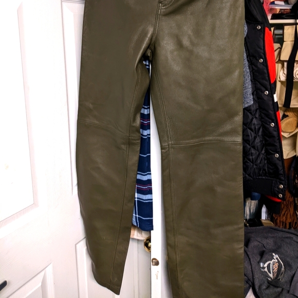 REAL LEATHER ZARA pants - Picture 1 of 15